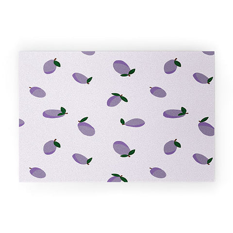Alisa Galitsyna Plums Welcome Mat