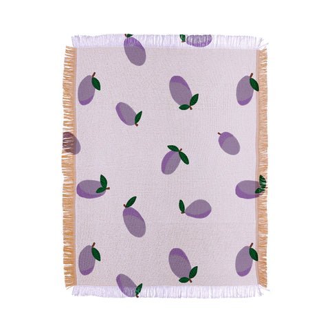 Alisa Galitsyna Plums Throw Blanket