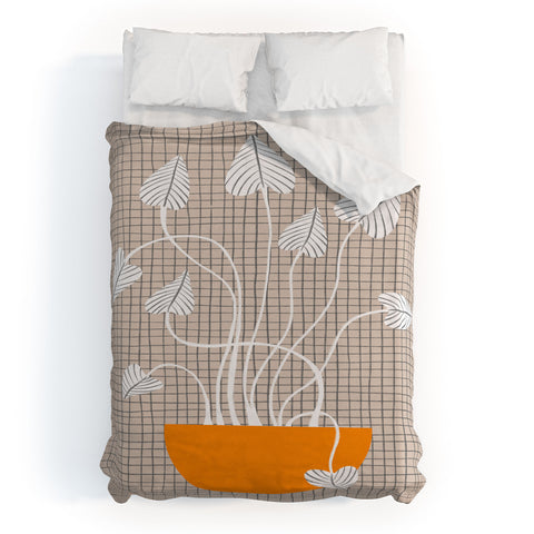 Alisa Galitsyna Potted Plant Duvet Cover