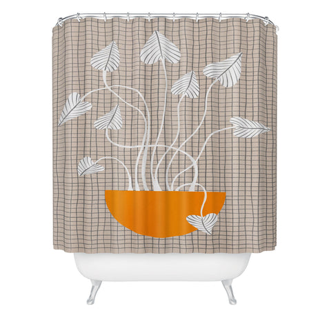 Alisa Galitsyna Potted Plant Shower Curtain