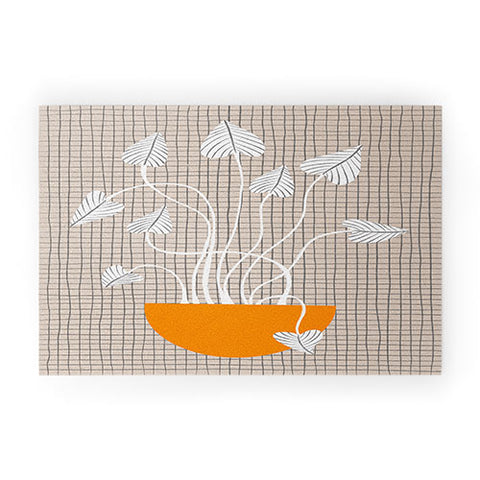 Alisa Galitsyna Potted Plant Welcome Mat