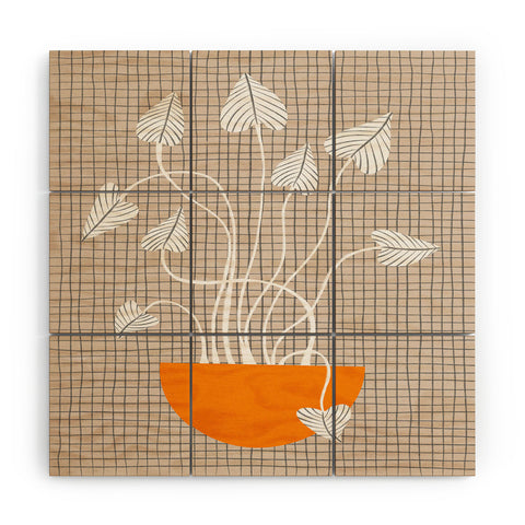 Alisa Galitsyna Potted Plant Wood Wall Mural