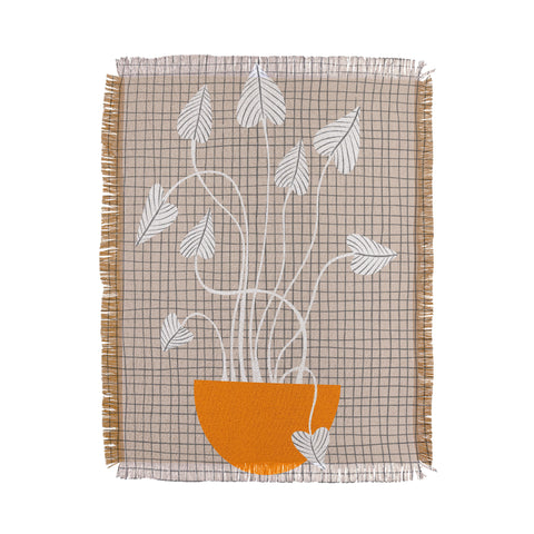 Alisa Galitsyna Potted Plant Throw Blanket