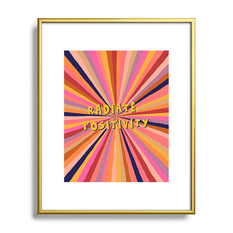 Alisa Galitsyna Radiate Positivity Metal Framed Art Print