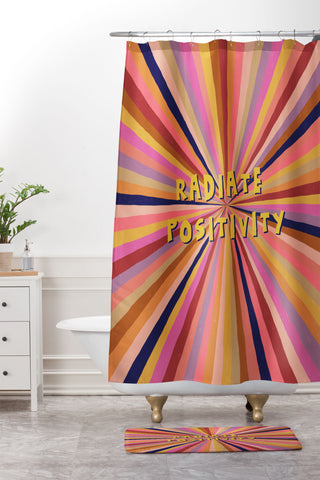 Alisa Galitsyna Radiate Positivity Shower Curtain And Mat