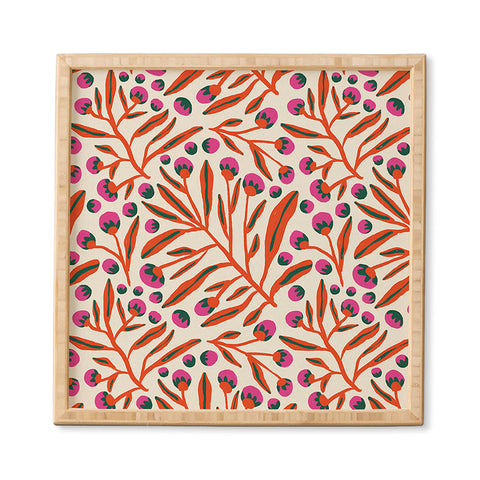 Alisa Galitsyna Red and Pink Berries Framed Wall Art