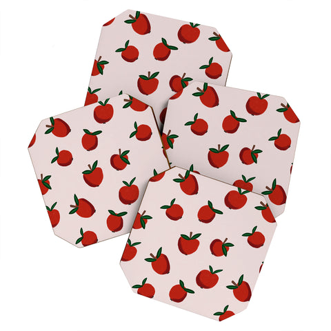 Alisa Galitsyna Red Apples Coaster Set