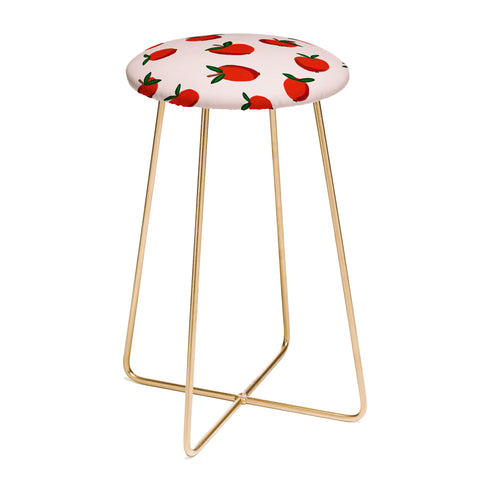 Alisa Galitsyna Red Apples Counter Stool