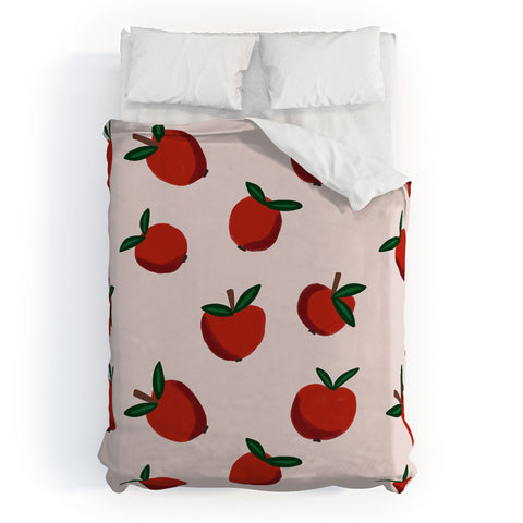 Alisa Galitsyna Red Apples Duvet Cover