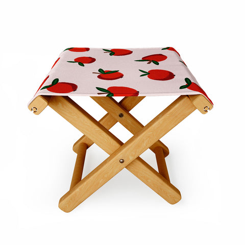 Alisa Galitsyna Red Apples Folding Stool