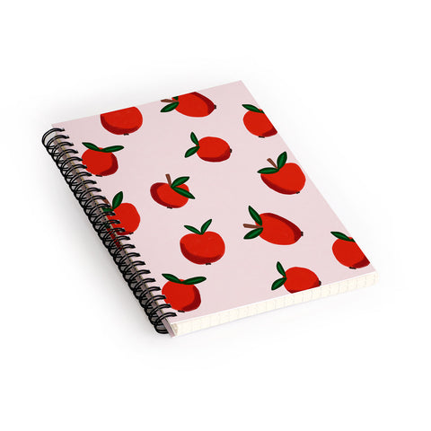 Alisa Galitsyna Red Apples Spiral Notebook