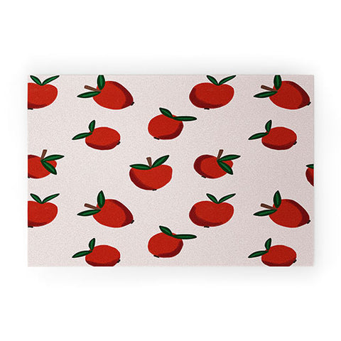 Alisa Galitsyna Red Apples Welcome Mat