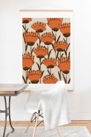 Alisa Galitsyna Red Hand Drawn Poppies Art Print And Hanger