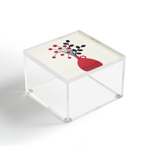 Alisa Galitsyna Red Vase Acrylic Box