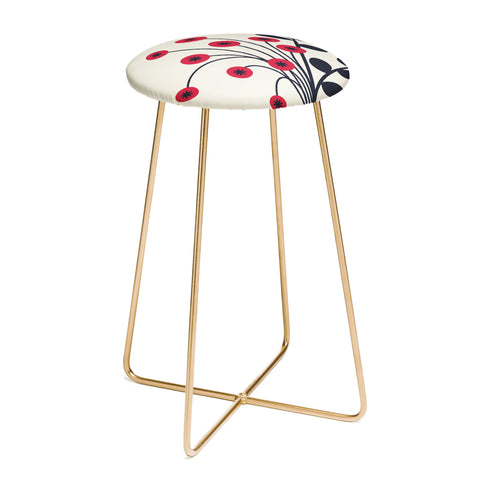 Alisa Galitsyna Red Vase Counter Stool