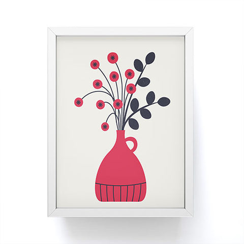 Alisa Galitsyna Red Vase Framed Mini Art Print