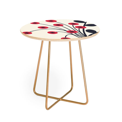 Alisa Galitsyna Red Vase Round Side Table