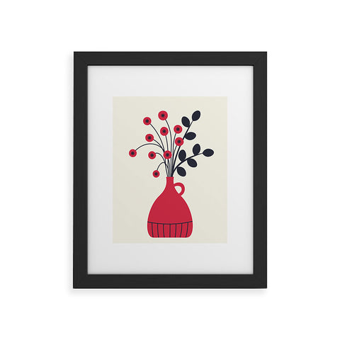 Alisa Galitsyna Red Vase Framed Art Print