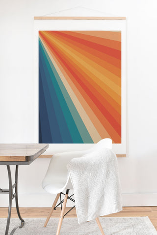 Alisa Galitsyna Retro 70s Sunrays Art Print And Hanger