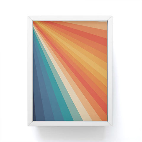 Alisa Galitsyna Retro 70s Sunrays Framed Mini Art Print