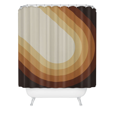 Alisa Galitsyna Retro Brown Shower Curtain