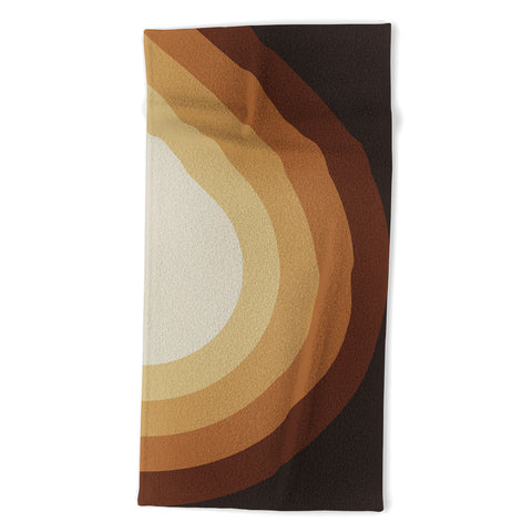 Alisa Galitsyna Retro Brown Beach Towel