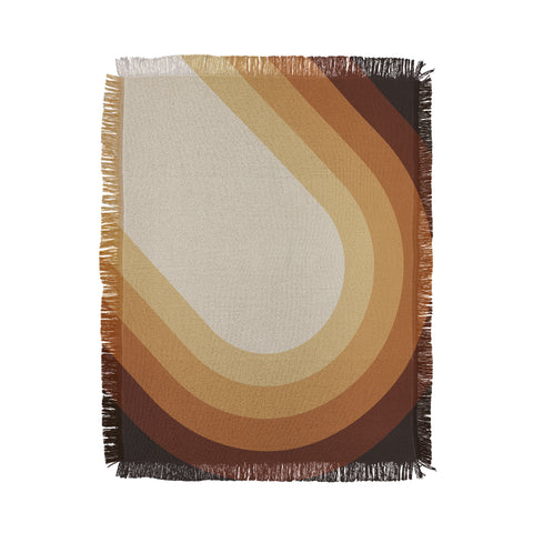 Alisa Galitsyna Retro Brown Throw Blanket
