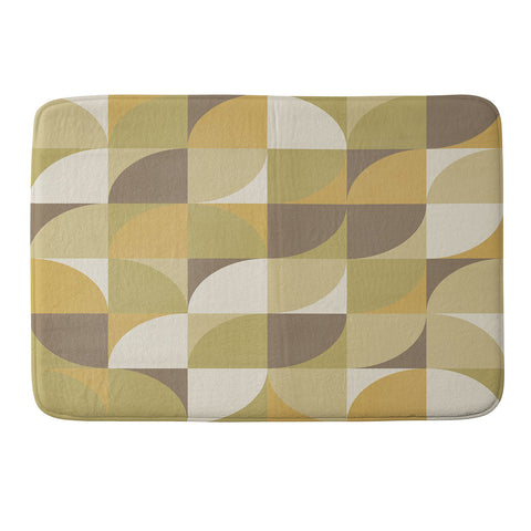 Alisa Galitsyna Retro Geometry I Memory Foam Bath Mat