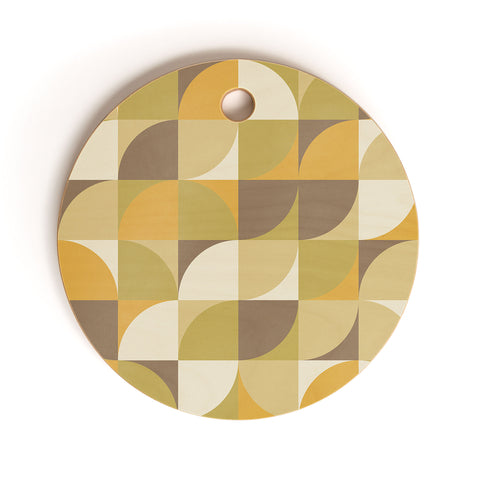 Alisa Galitsyna Retro Geometry I Cutting Board Round