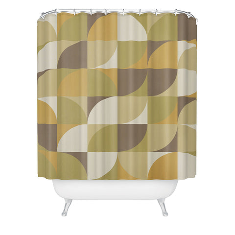 Alisa Galitsyna Retro Geometry I Shower Curtain