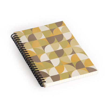 Alisa Galitsyna Retro Geometry I Spiral Notebook