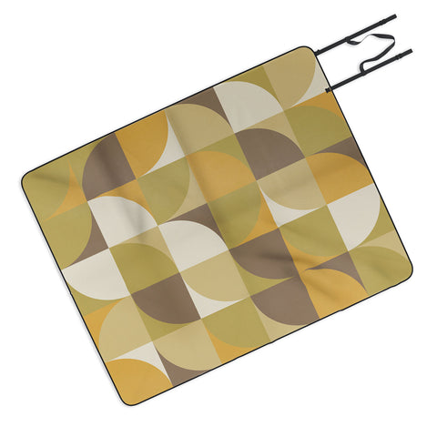 Alisa Galitsyna Retro Geometry I Picnic Blanket