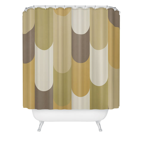Alisa Galitsyna Retro Geometry II Shower Curtain