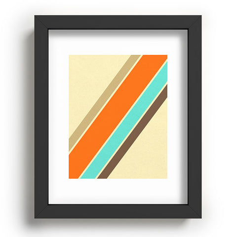 Alisa Galitsyna Retro Stripes Recessed Framing Rectangle