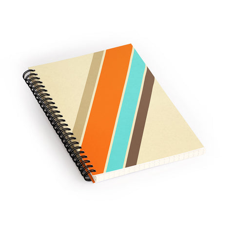 Alisa Galitsyna Retro Stripes Spiral Notebook
