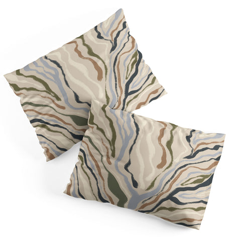 Alisa Galitsyna Rivers Topographic Map Pillow Shams