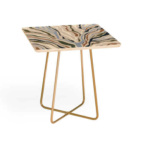 Alisa Galitsyna Rivers Topographic Map Side Table