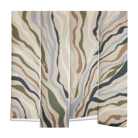 Alisa Galitsyna Rivers Topographic Map Wall Mural