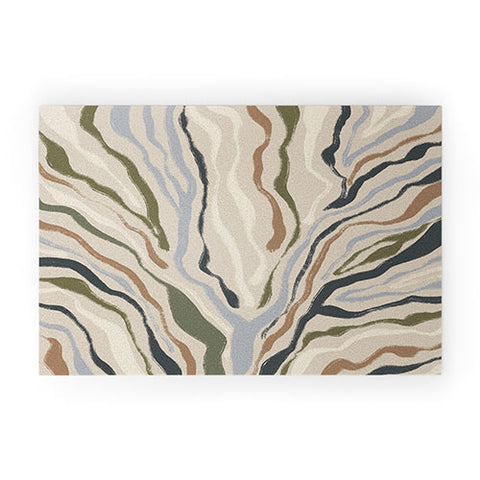Alisa Galitsyna Rivers Topographic Map Welcome Mat