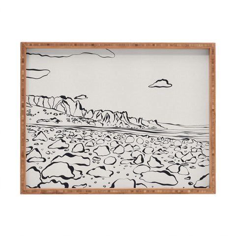 Alisa Galitsyna Rocky Landscape Rectangular Tray