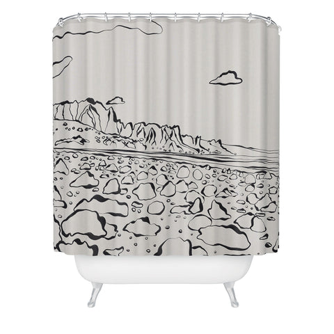 Alisa Galitsyna Rocky Landscape Shower Curtain