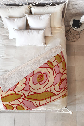 Alisa Galitsyna Rose Garden 2 Fleece Throw Blanket