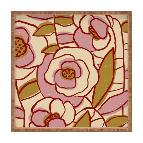 Alisa Galitsyna Rose Garden 2 Square Tray