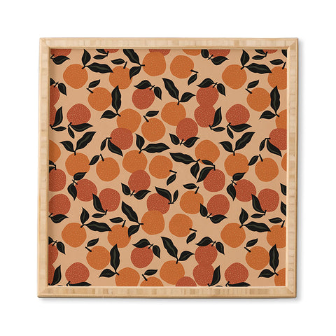 Alisa Galitsyna Seamless Citrus Pattern Framed Wall Art