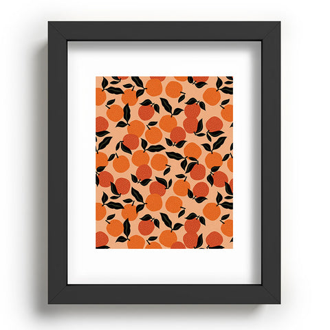Alisa Galitsyna Seamless Citrus Pattern Recessed Framing Rectangle