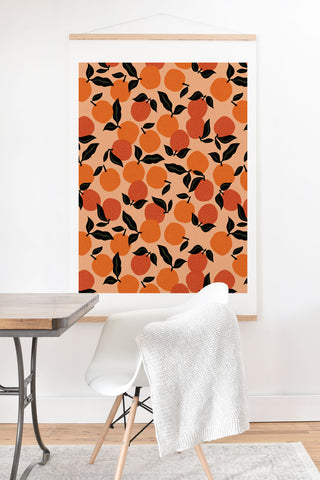 Alisa Galitsyna Seamless Citrus Pattern Art Print And Hanger