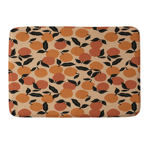 Alisa Galitsyna Seamless Citrus Pattern Memory Foam Bath Mat