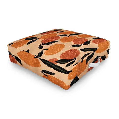 Alisa Galitsyna Seamless Citrus Pattern Outdoor Floor Cushion