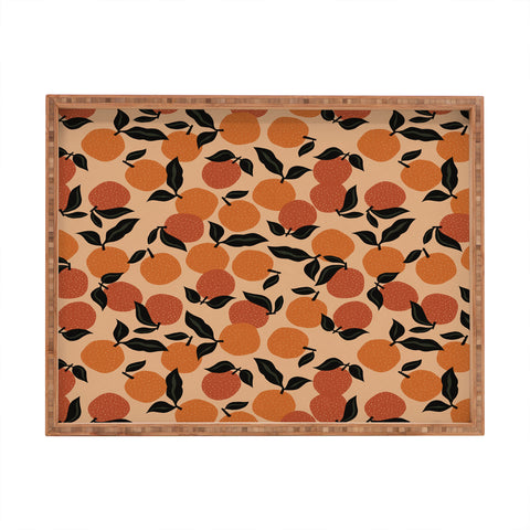 Alisa Galitsyna Seamless Citrus Pattern Rectangular Tray