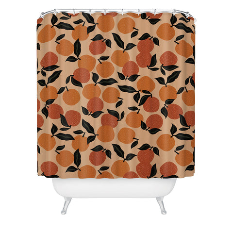 Alisa Galitsyna Seamless Citrus Pattern Shower Curtain